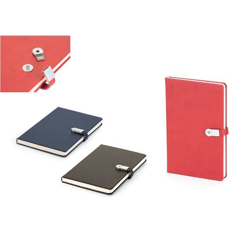 Termo Deri Kapaklı USB Bellekli Defter ( 13 x 21 cm ) Promosyon Ürün