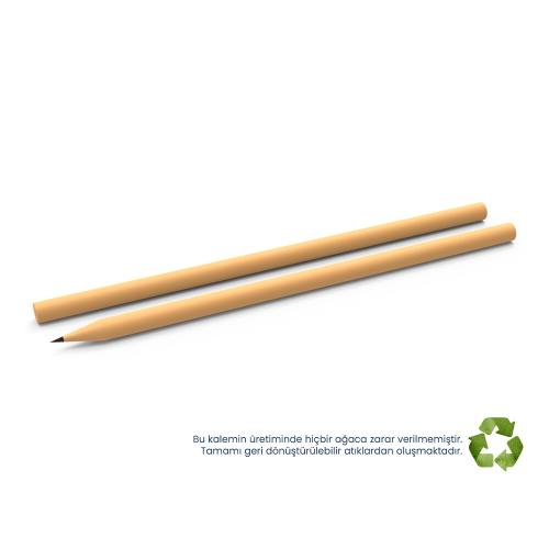 Yuvarlak Naturel Kurşun Kalem Promosyon Ürün