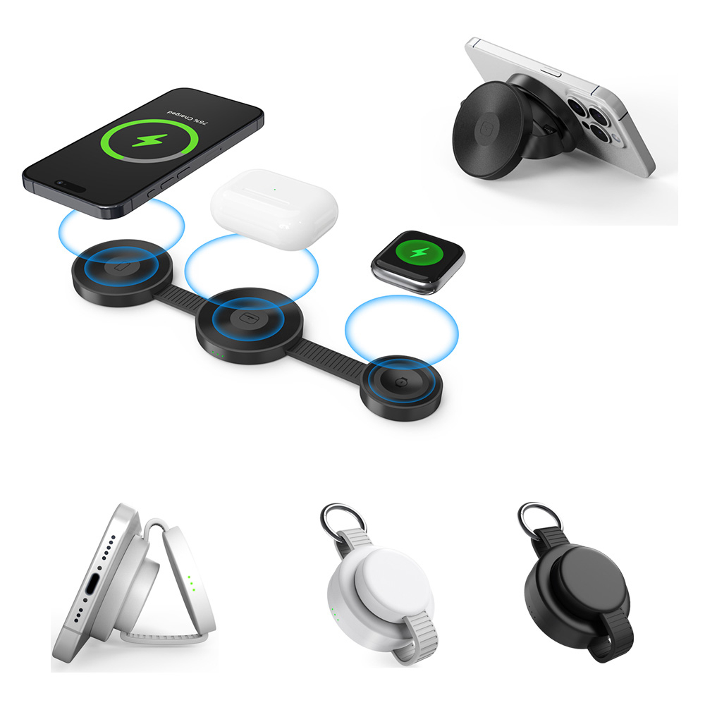 3'ü 1 Arada Wireless Kablosuz Şarj Cihazı Promosyon Ürün