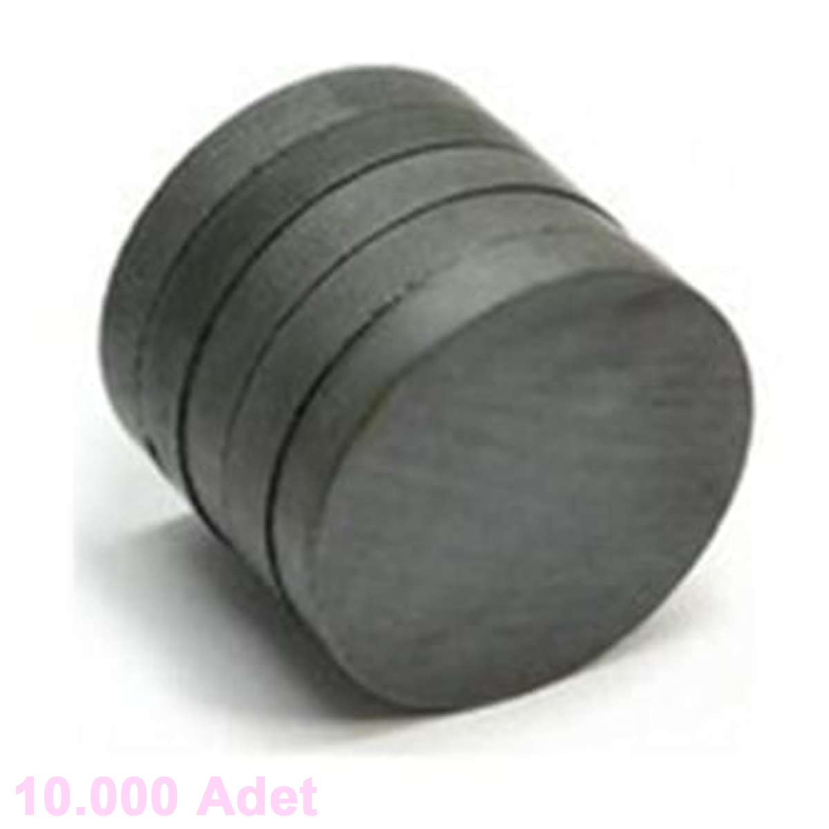 Çap 15 mm Kalınlık 3 mm Yuvarlak Kömür / Ferrit Mıknatıs Oxit Magnet